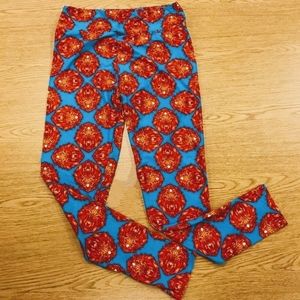 Last Chance! Lularoe unicorn electric blue lion leggings - One Size